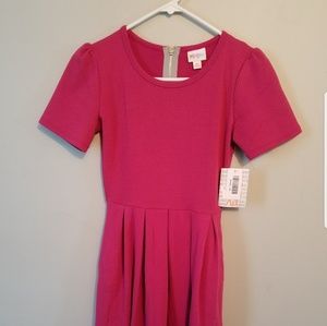 Solid pink Amelia Dress